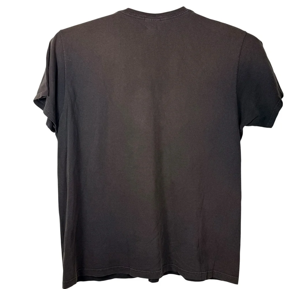 Vintage Polo Jeans Co Ralph Lauren T-Shirt Mens XXL‎ Faded Black Graphic Y2K